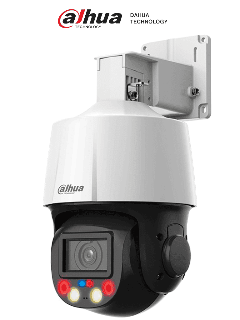 DAHUA SD3E405DB-GNY-A-PV1 - Camara IP PTZ de 4 MP TiOC de 5x de Zoom Optico/ Iluminación Dual Inteligente/ Disuasión Activa con Luz Roja y Azul/ IR de 50 Metros/ Micrófono y Altavoz Integrado/ Audio 2 Vías/ Ranura para MicroSD/ IP66/ PoE DAHUA SD3E405DB-GNY-A-PV1 - Camara IP PTZ de 4 MP TiOC de 5x de Zoom Optico/ Iluminación Dual Inteligente/ Disuasión Activa con Luz Roja y Azul/ IR de 50 Metros/ Micrófono y Altavoz Integrado/ Audio 2 Vías/ Ranura para MicroSD/ IP66/ PoE
